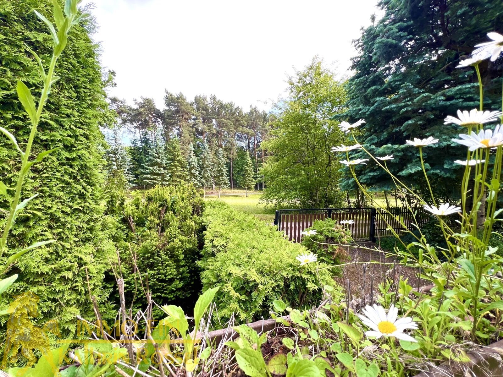 Neustart im Grünen: Wohnen auf einer Ebene mit parkähnlichem Garten und Nebengelass