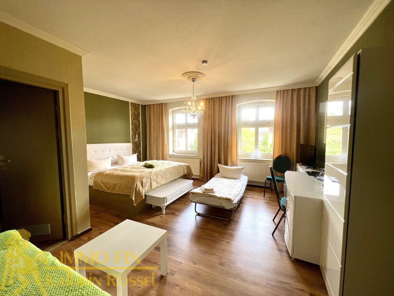 Blick in ein Gästezimmer