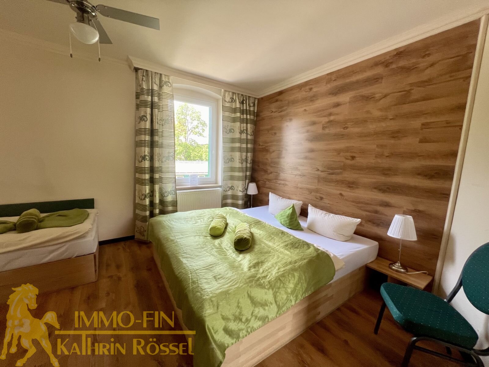 Blick in ein Gästezimmer