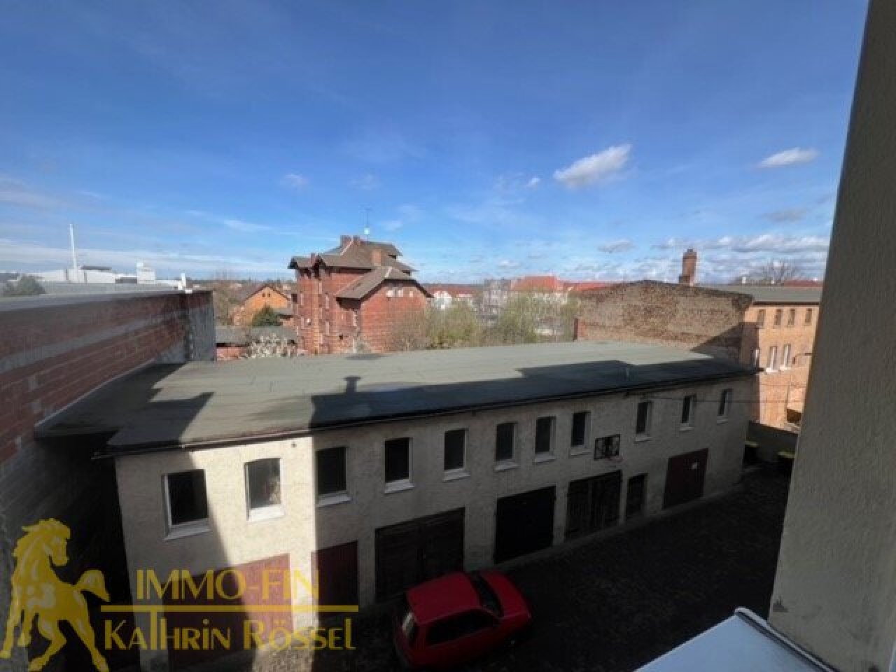 Blick auf das Hintergebäude Blick auf das Hintergebäude