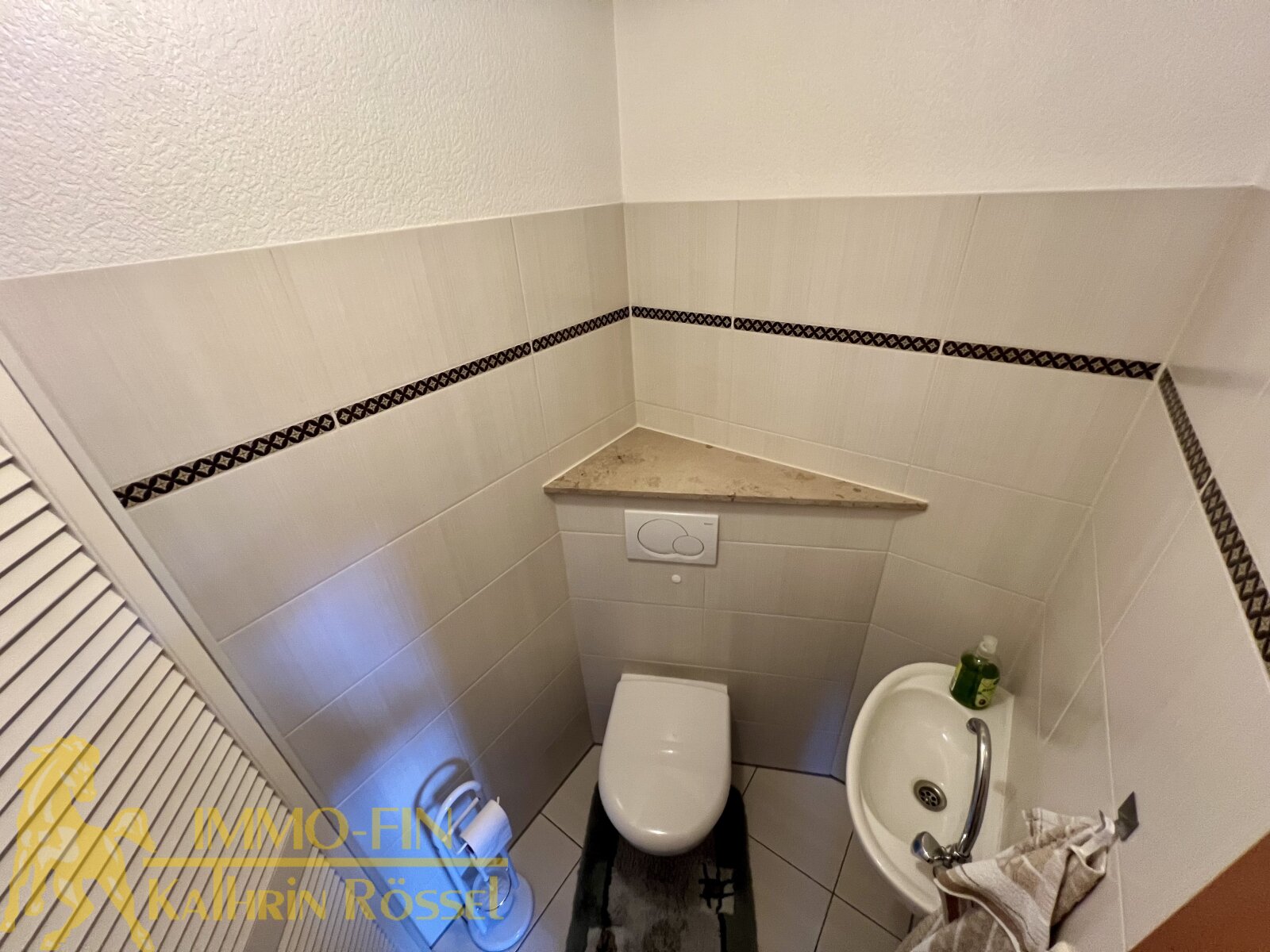 EG: 1 RWE Gäste-WC Blick von oben