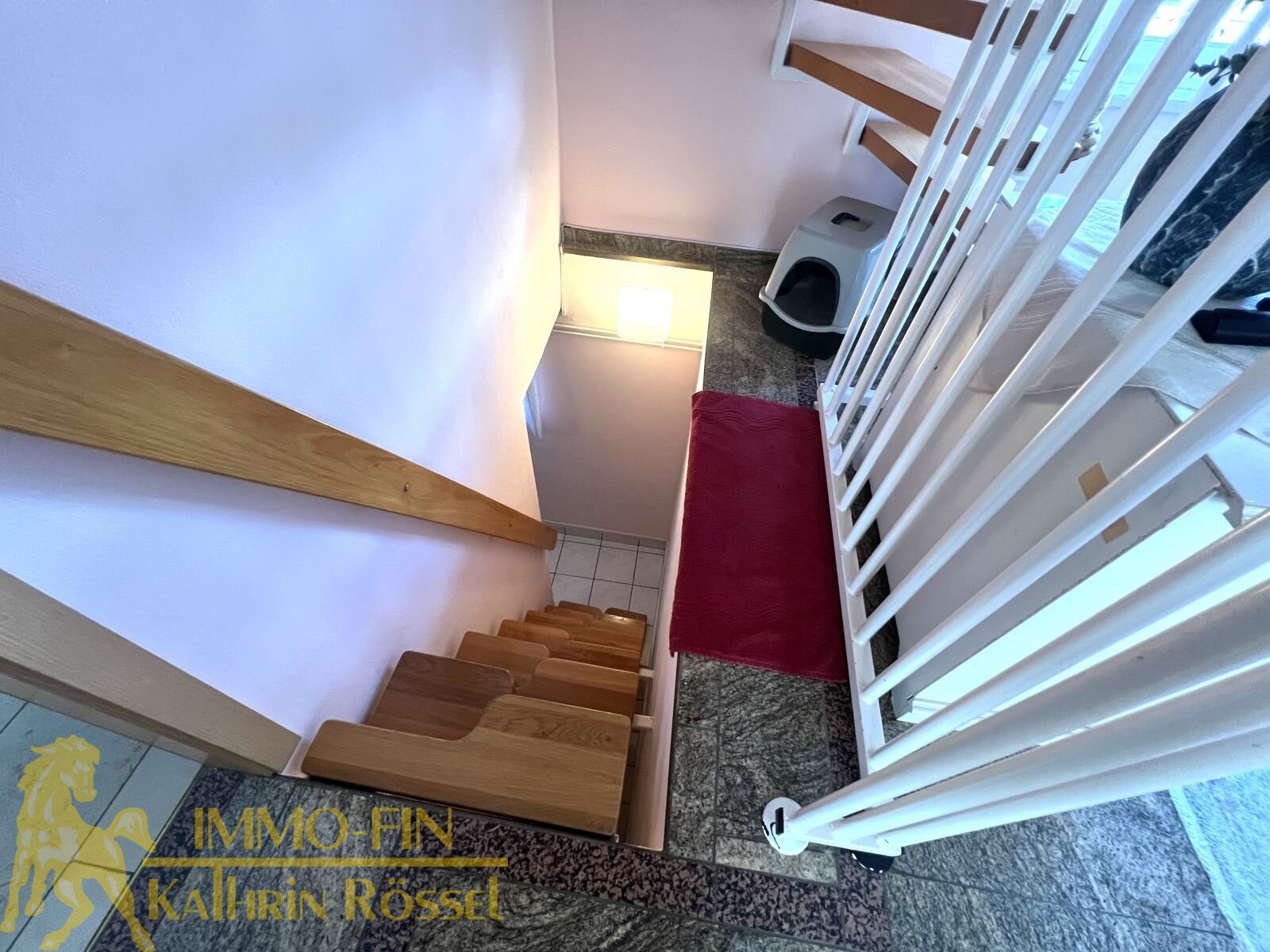 Geschosstreppe in den Keller führend Geschosstreppe in den Keller führend