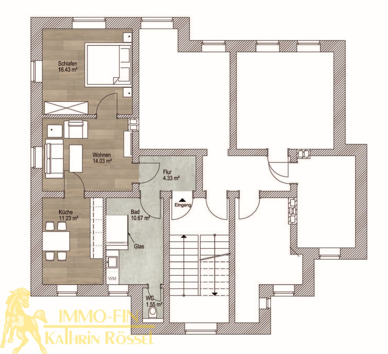 Grundriss 1. OG links Grundriss 1. OG links