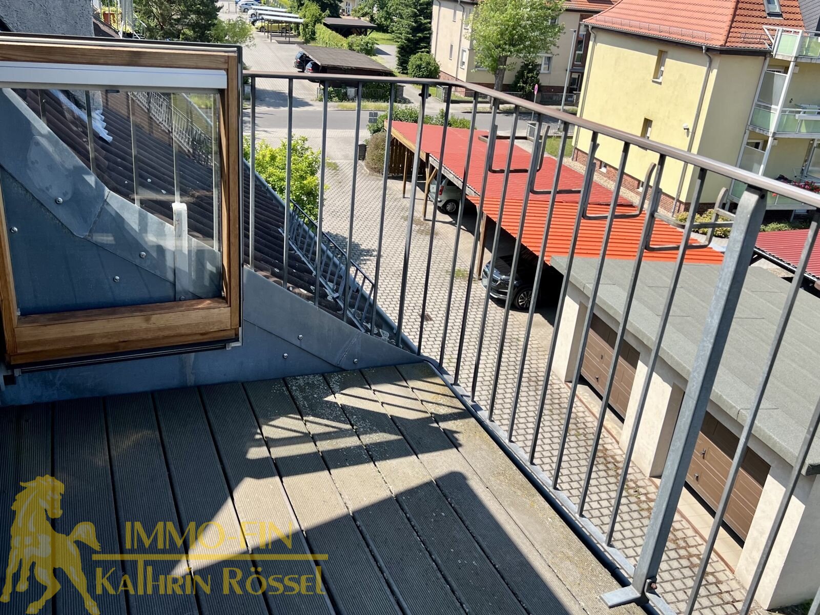 Blick vom Balkon der DG-WE Blick vom Balkon der DG-WE