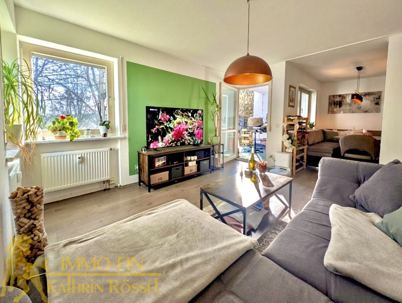 Wohnzimmer mit Terrassenzugang