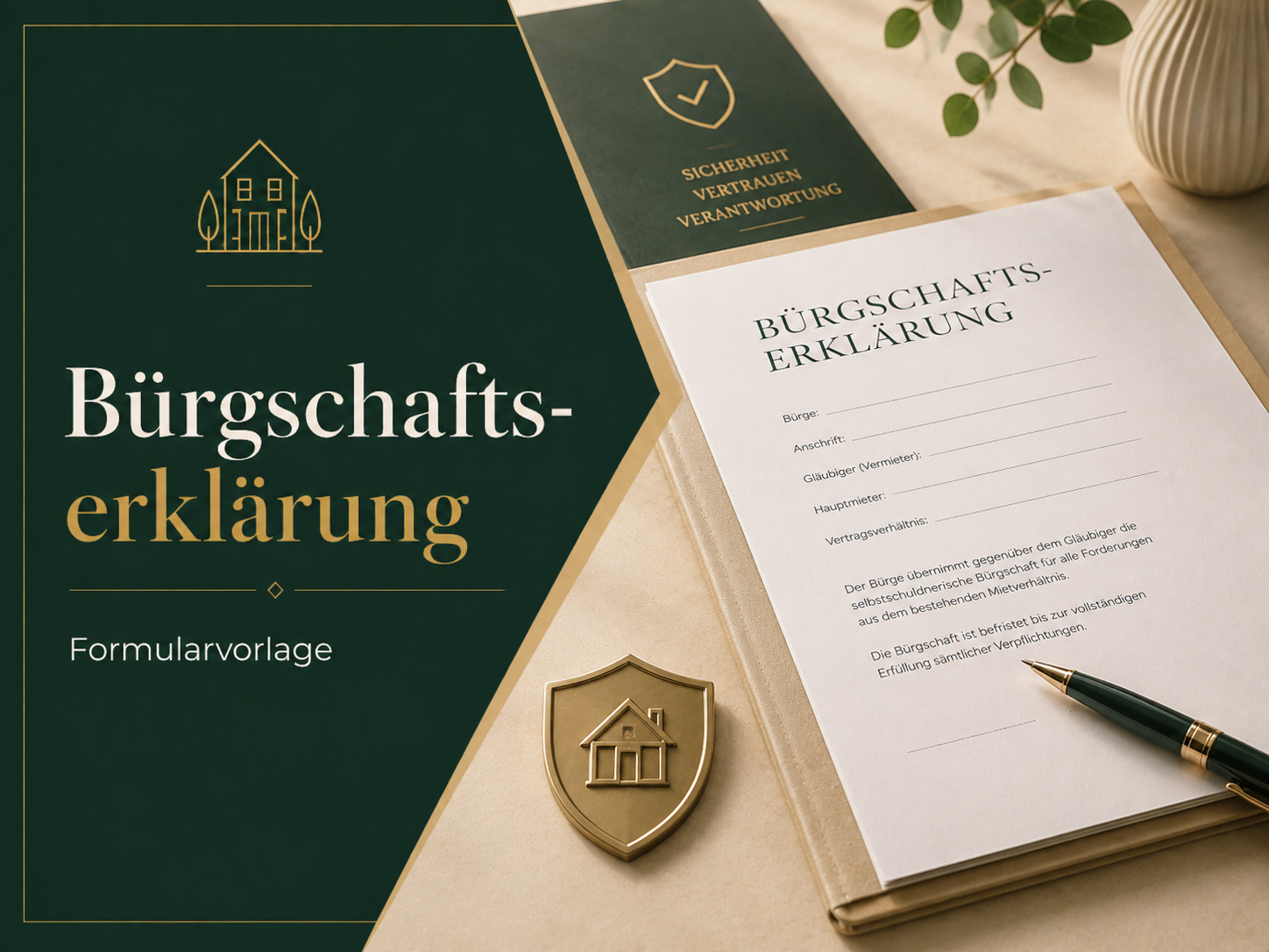 Bürgschaftserklärung Formular