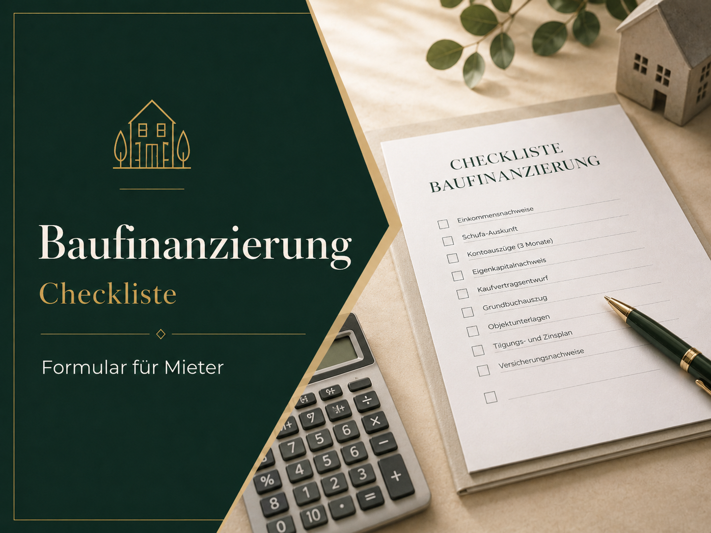 Baufinanzierungscheckliste