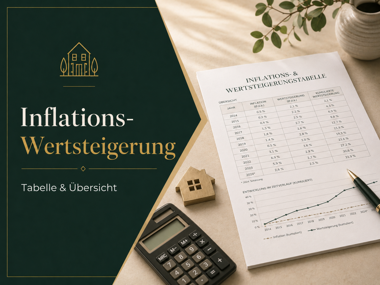 Inflations- und Wertsteigerungstabelle