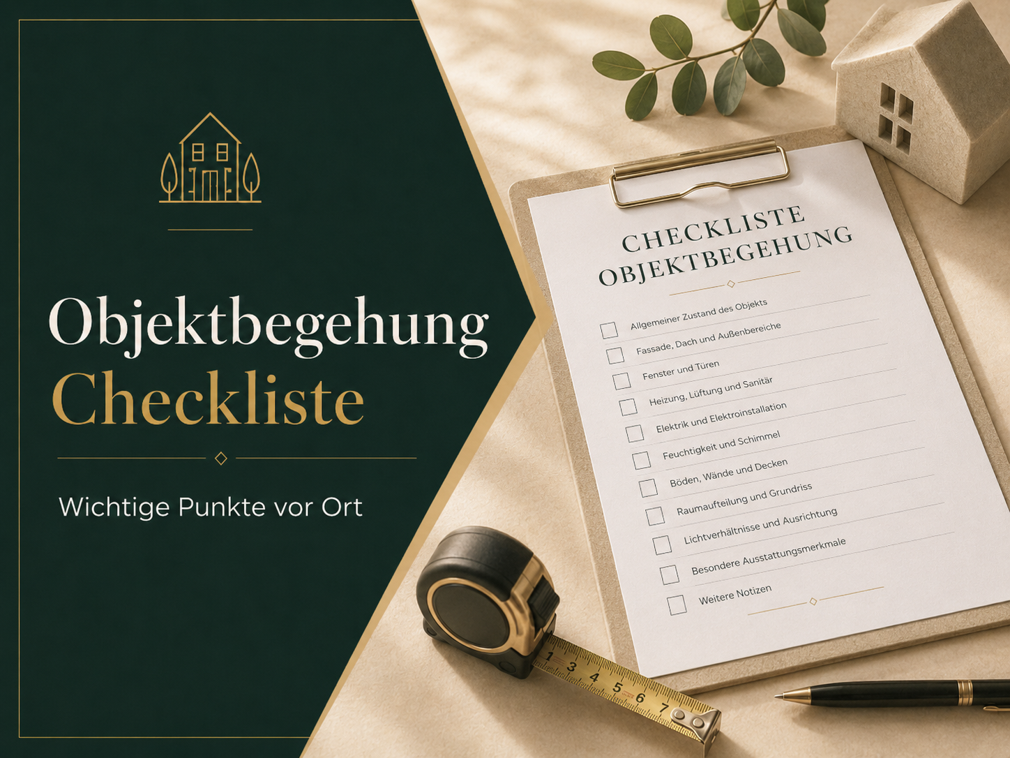Objektbegehung Checkliste