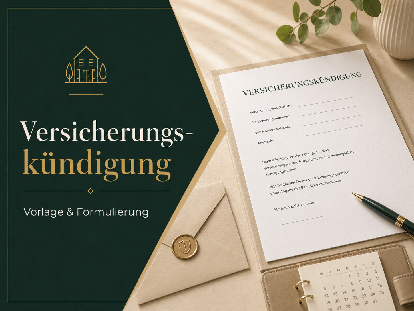 Versicherungskündigung Formular